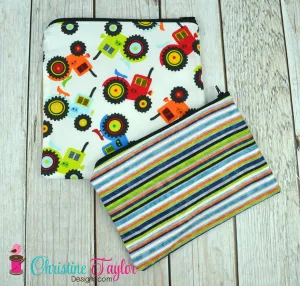 Ready Made SNACK SIZE SET - Tractors and Stripes