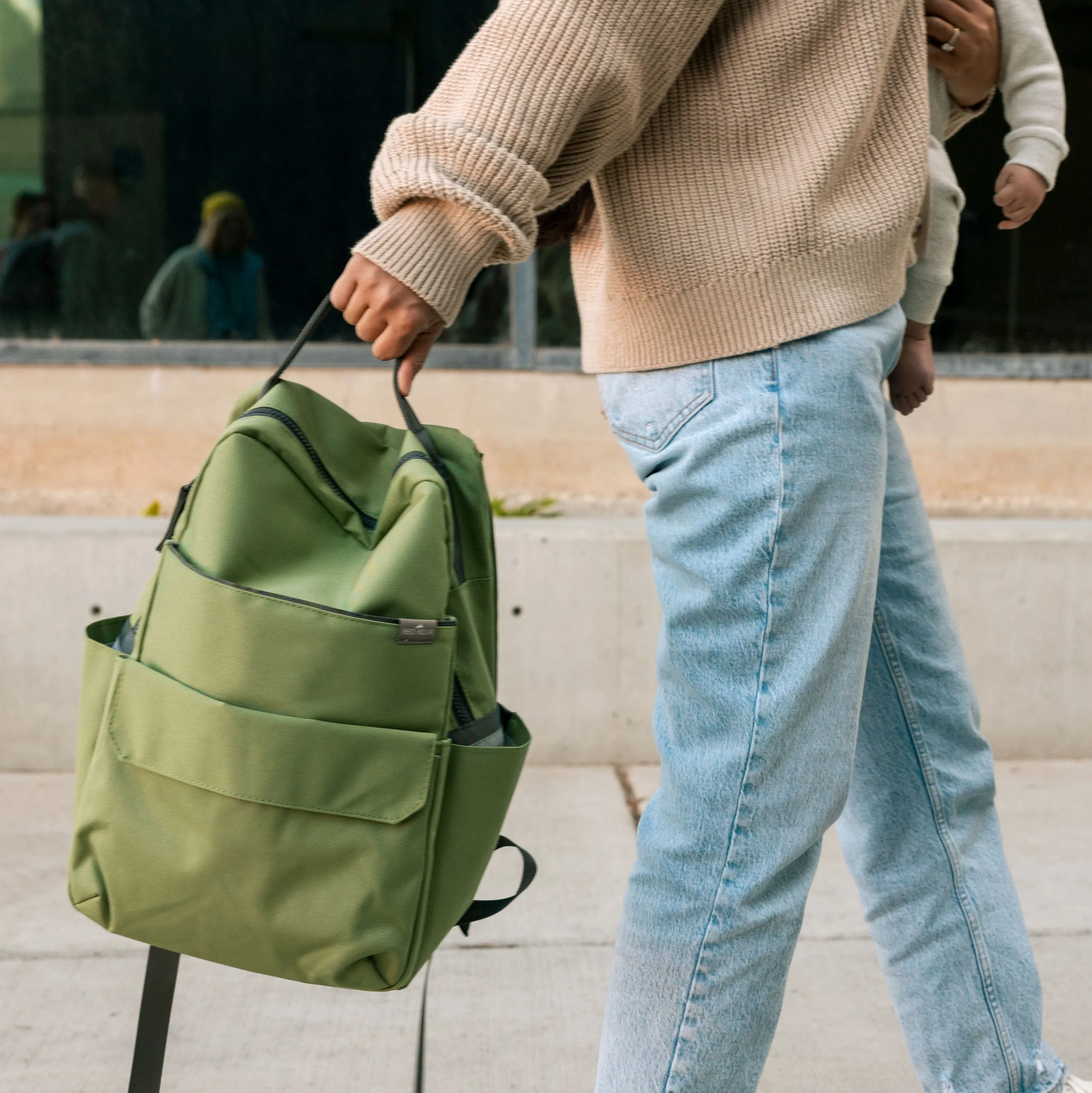 Red Rovr Roo Backpack - Moss