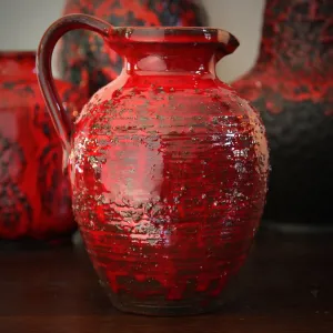 Red Textured Pitcher