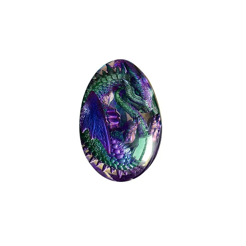 Resin Statue Of Lava Dragon Egg Sculpture For Home Décor, Gift Or Toy For Kid