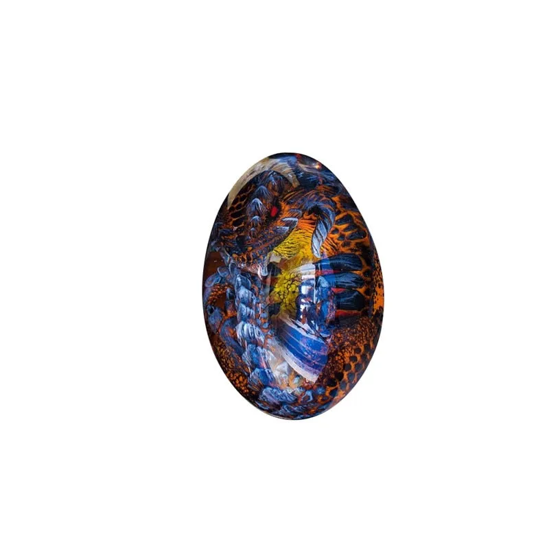 Resin Statue Of Lava Dragon Egg Sculpture For Home Décor, Gift Or Toy For Kid