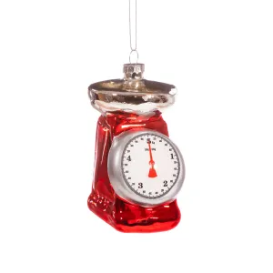 Retro Kitchen Scales Shaped Bauble