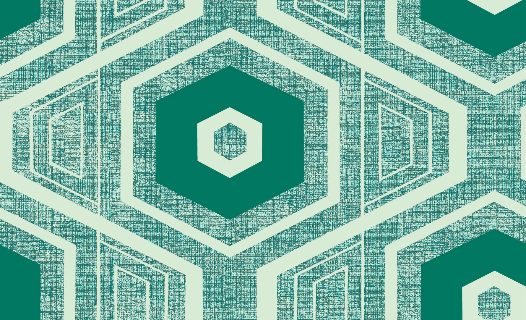 Retro Textured Polygon.Teal
