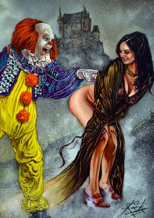 Rick Melton - Dani Thompson Does Pennywise - Scream Queens - Art Print
