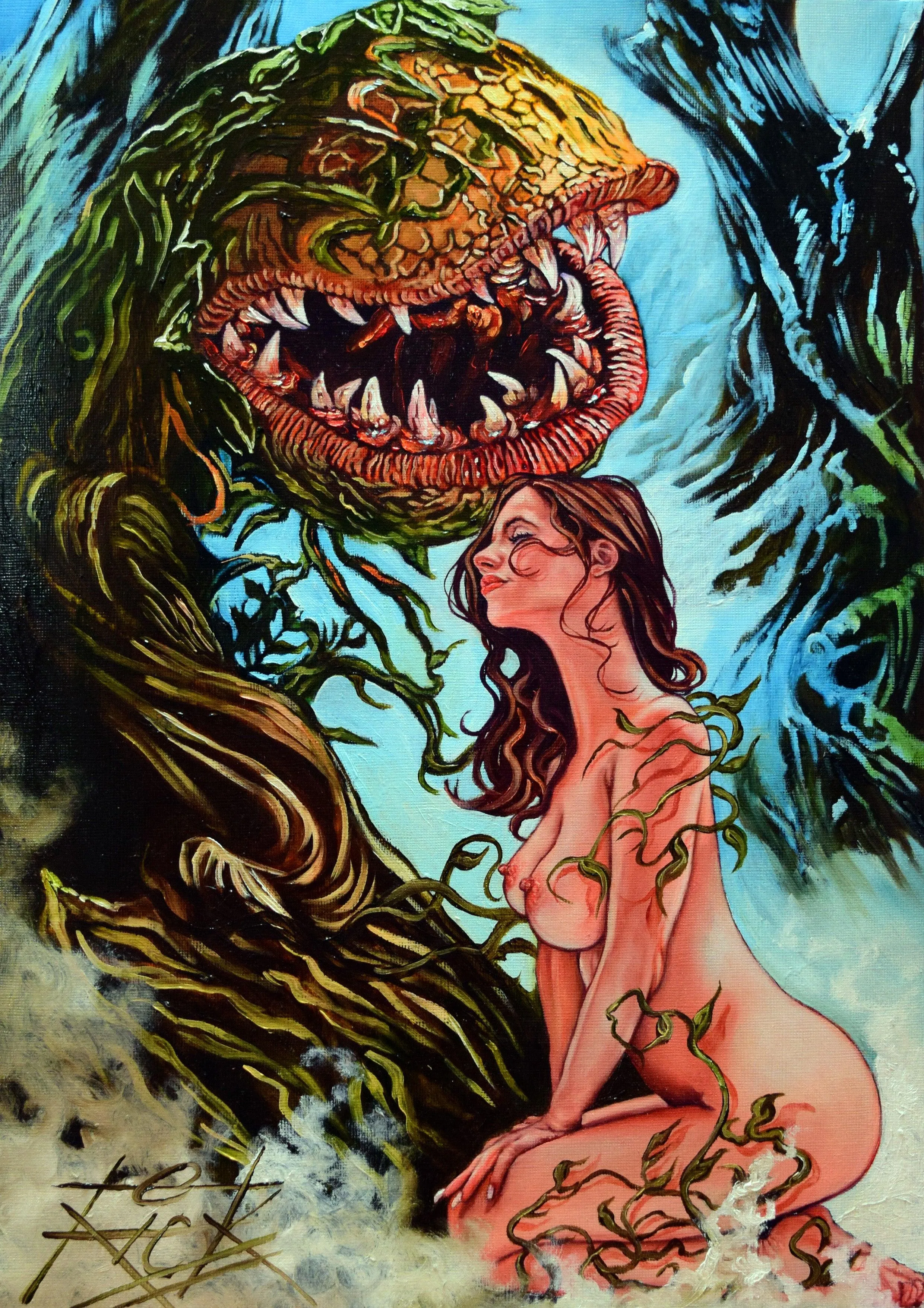 Rick Melton - Suzi Does Little Shop Of Horrors - Suzi Shaw - Art Print