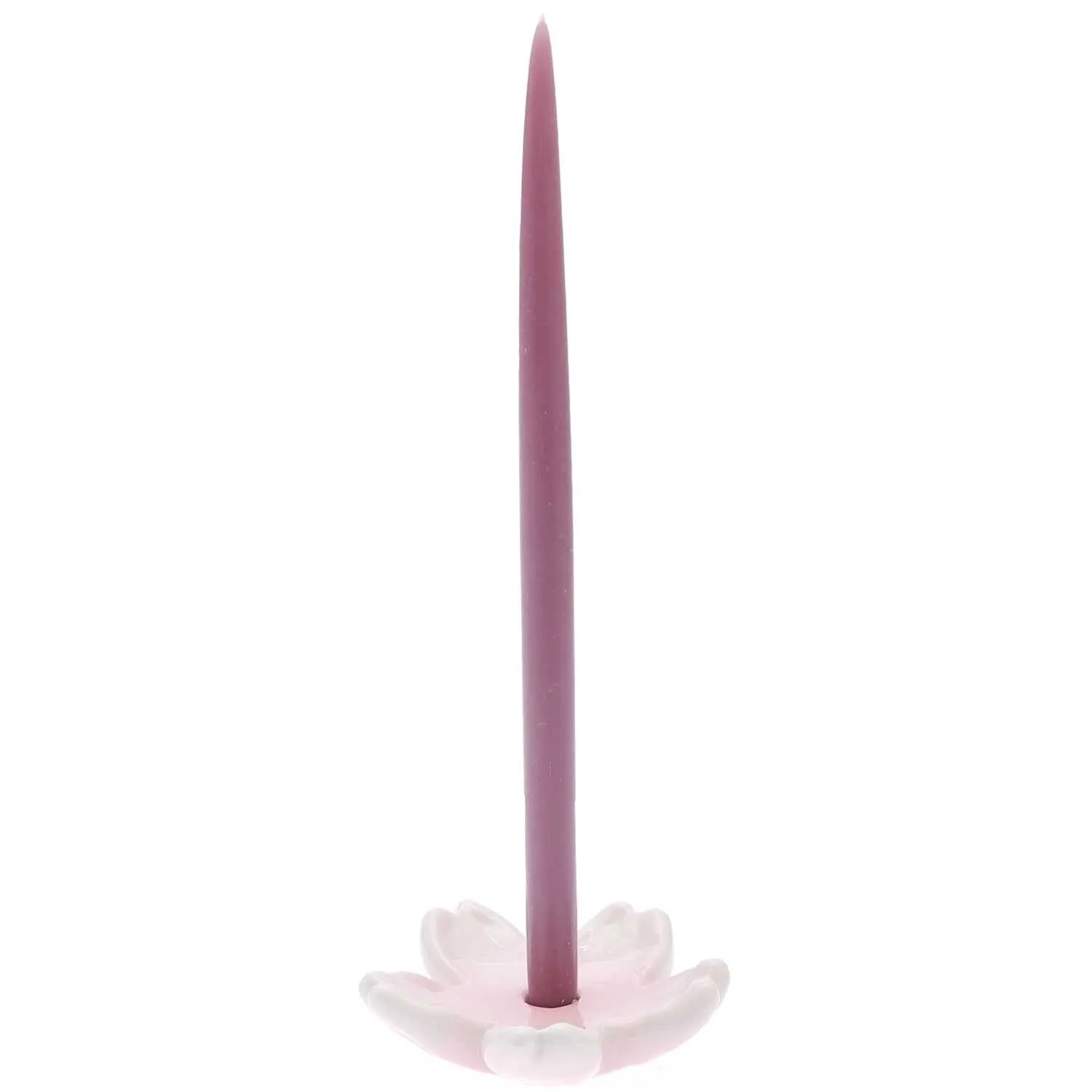 RICO Slim candles 28 cm in mauve, 2 pcs