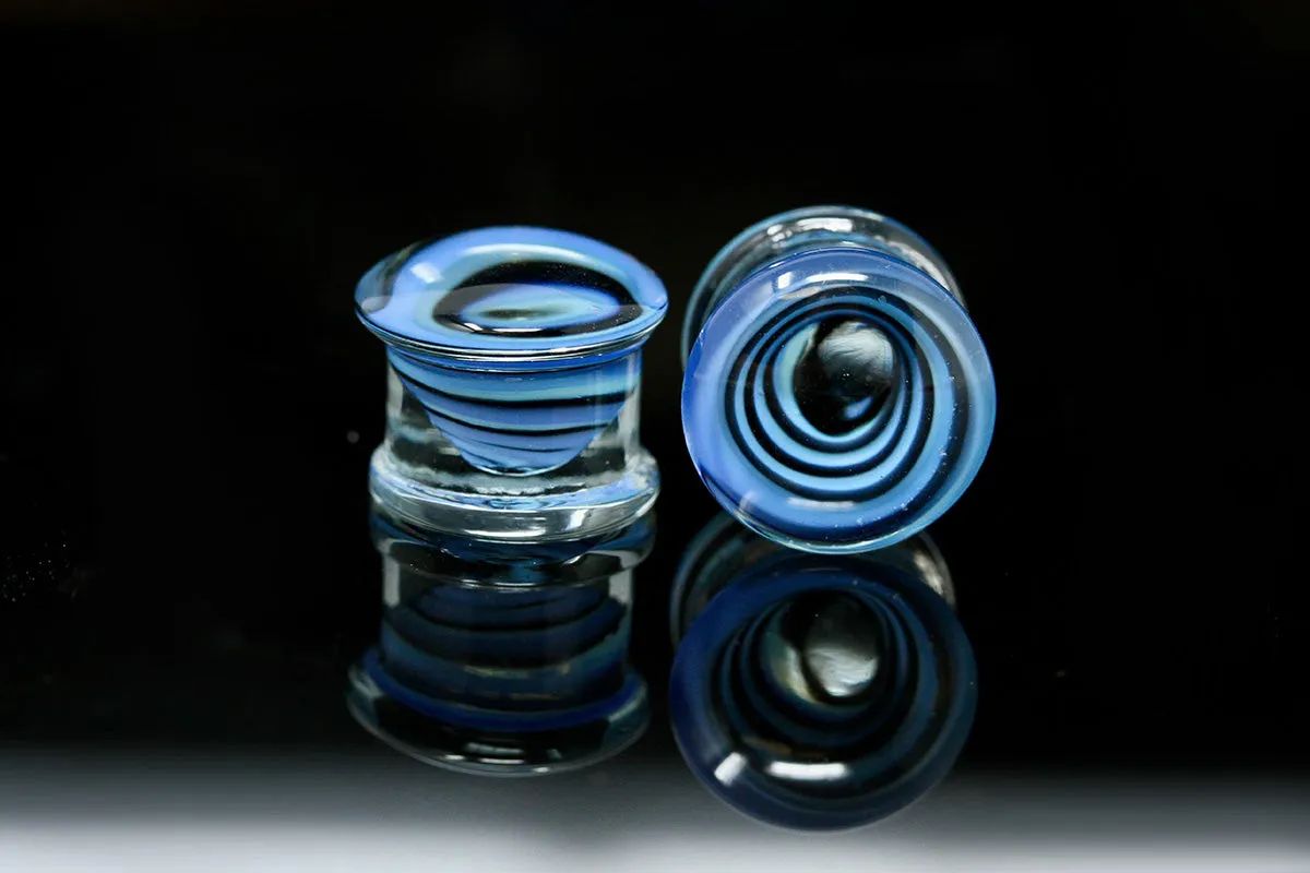 Rip Tide Glass Plugs (Pair) - G071