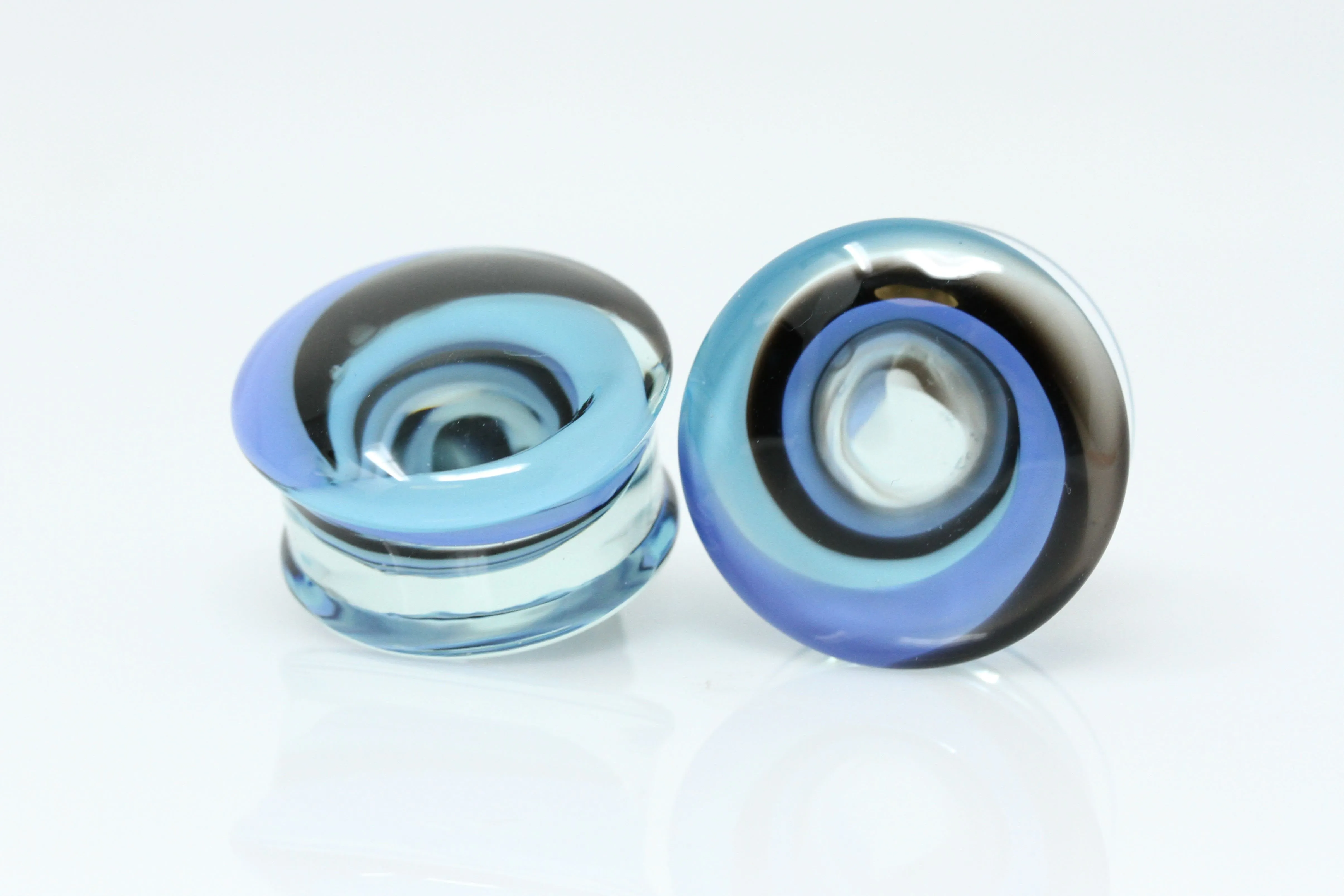 Rip Tide Glass Plugs (Pair) - G071