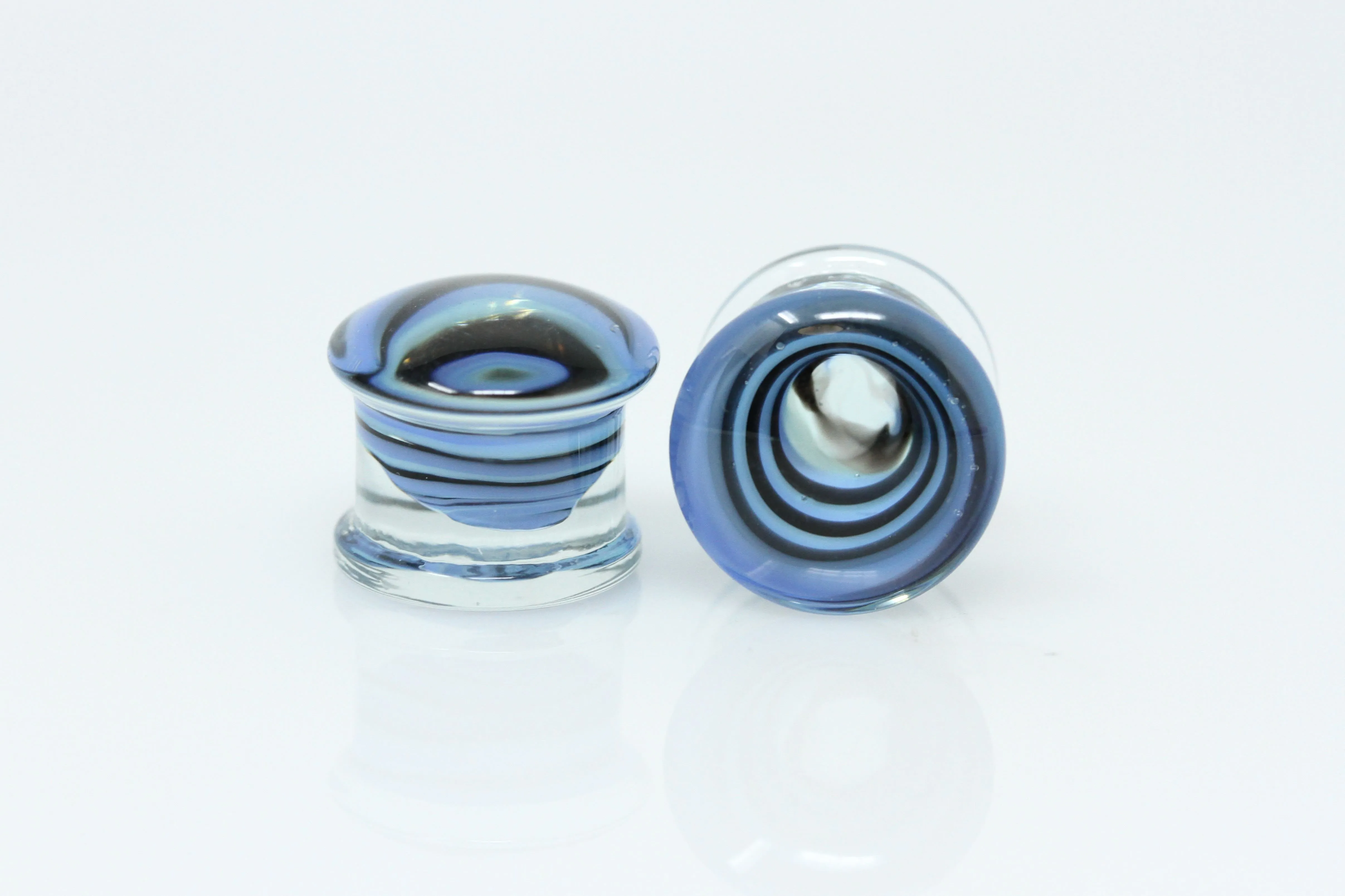 Rip Tide Glass Plugs (Pair) - G071