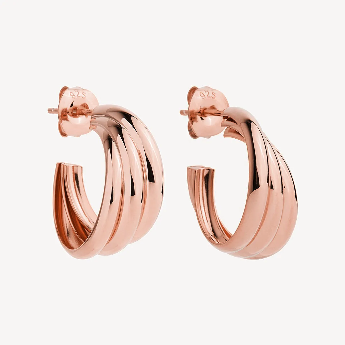 Ripple Hoop Earring
