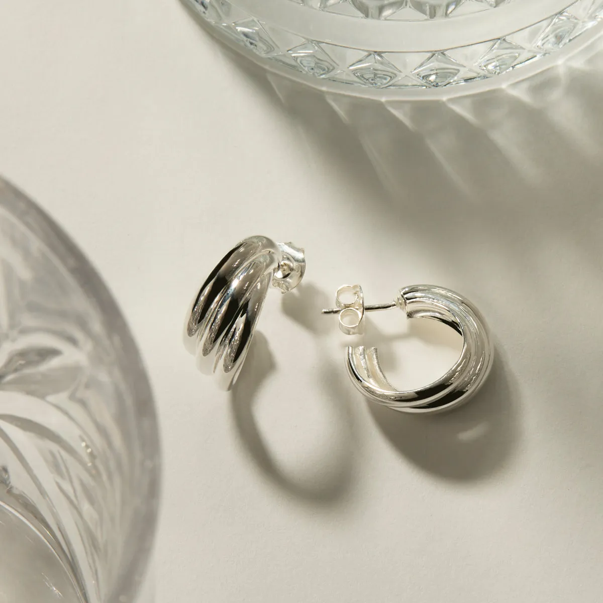 Ripple Hoop Earring