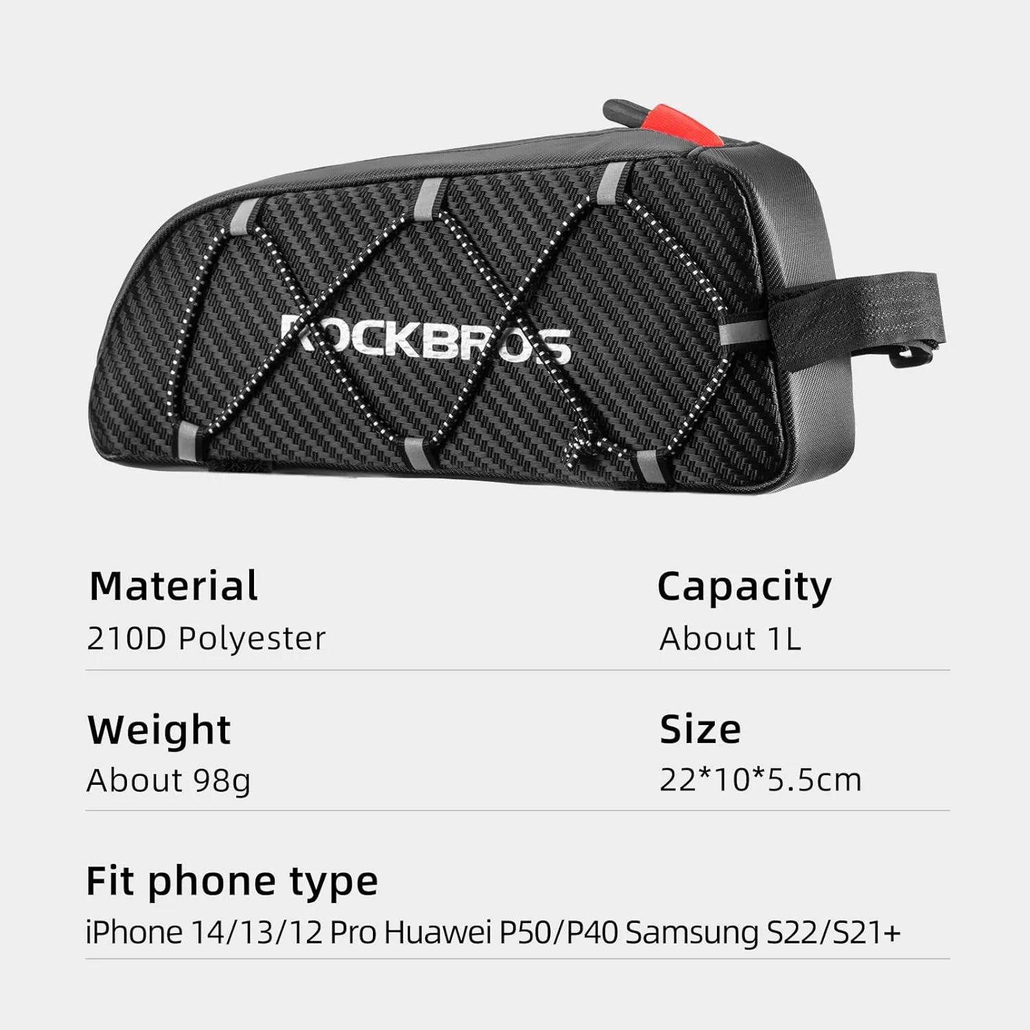 ROCKBROS Top Tube Bike Bag Bicycle Front Frame Bag