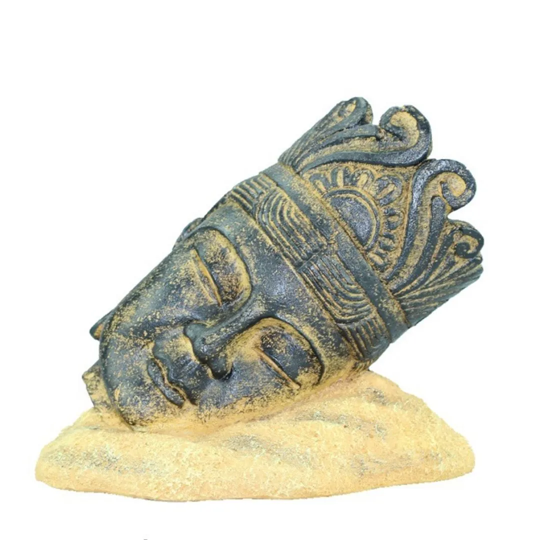 RR19822 Face Aquarium Decoration 16.5x13x14cm