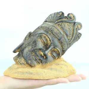 RR19822 Face Aquarium Decoration 16.5x13x14cm