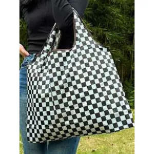 Salty Savage Waterproof Beach Tote | Checkerboard