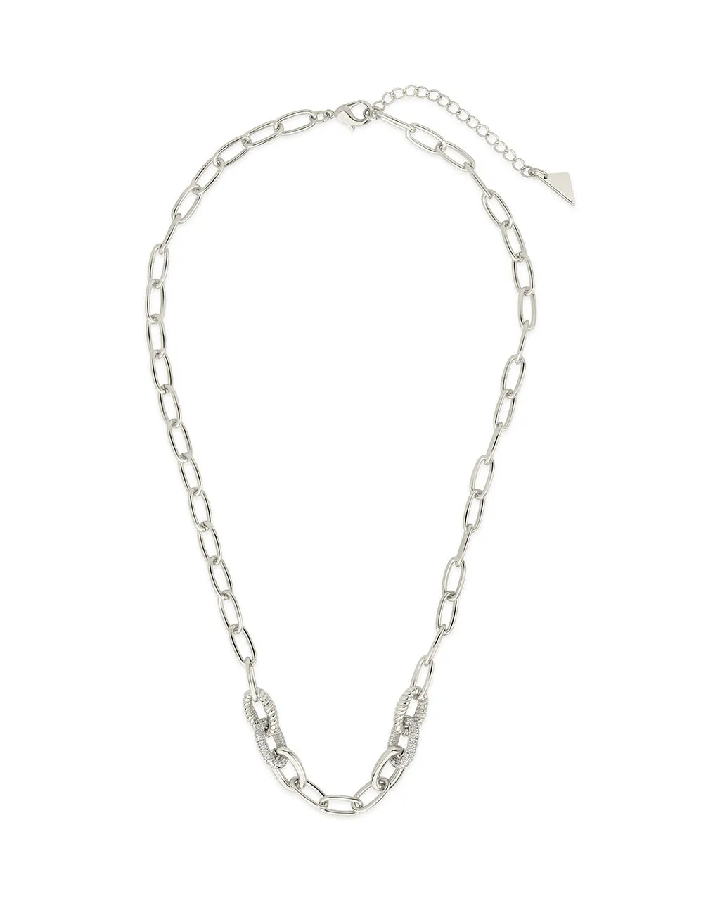 Samar CZ-Encrusted Chain Link Necklace