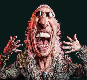Sebastian Cast - DEE SNIDER - Musician Caricature - Art Print