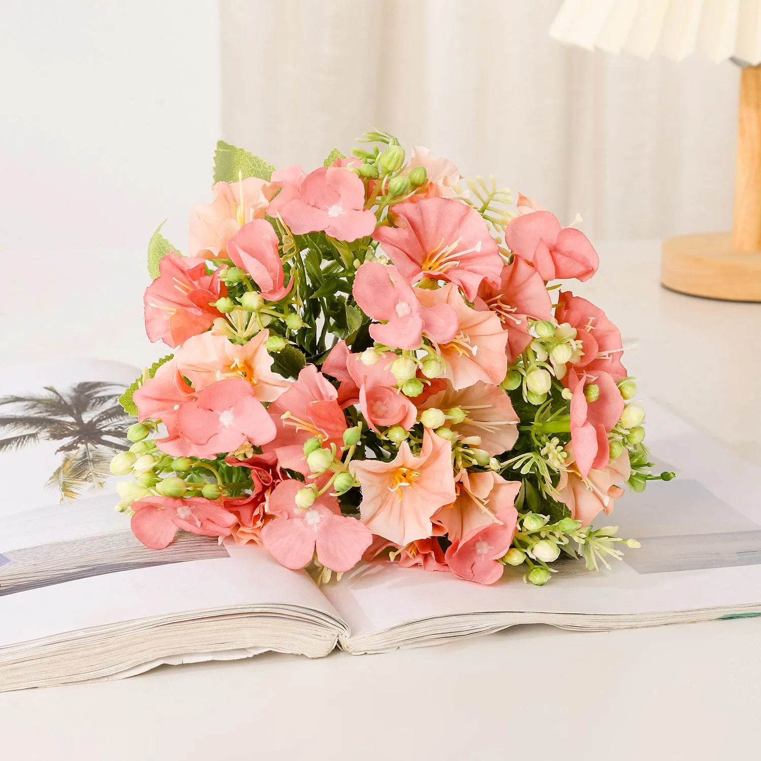 September Birth Flower Artificial Shrubs Flowers Morning Glory Bouquet