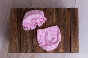 SET Bath/Spa Bloomer and Shower Cap - Pink - Model 1