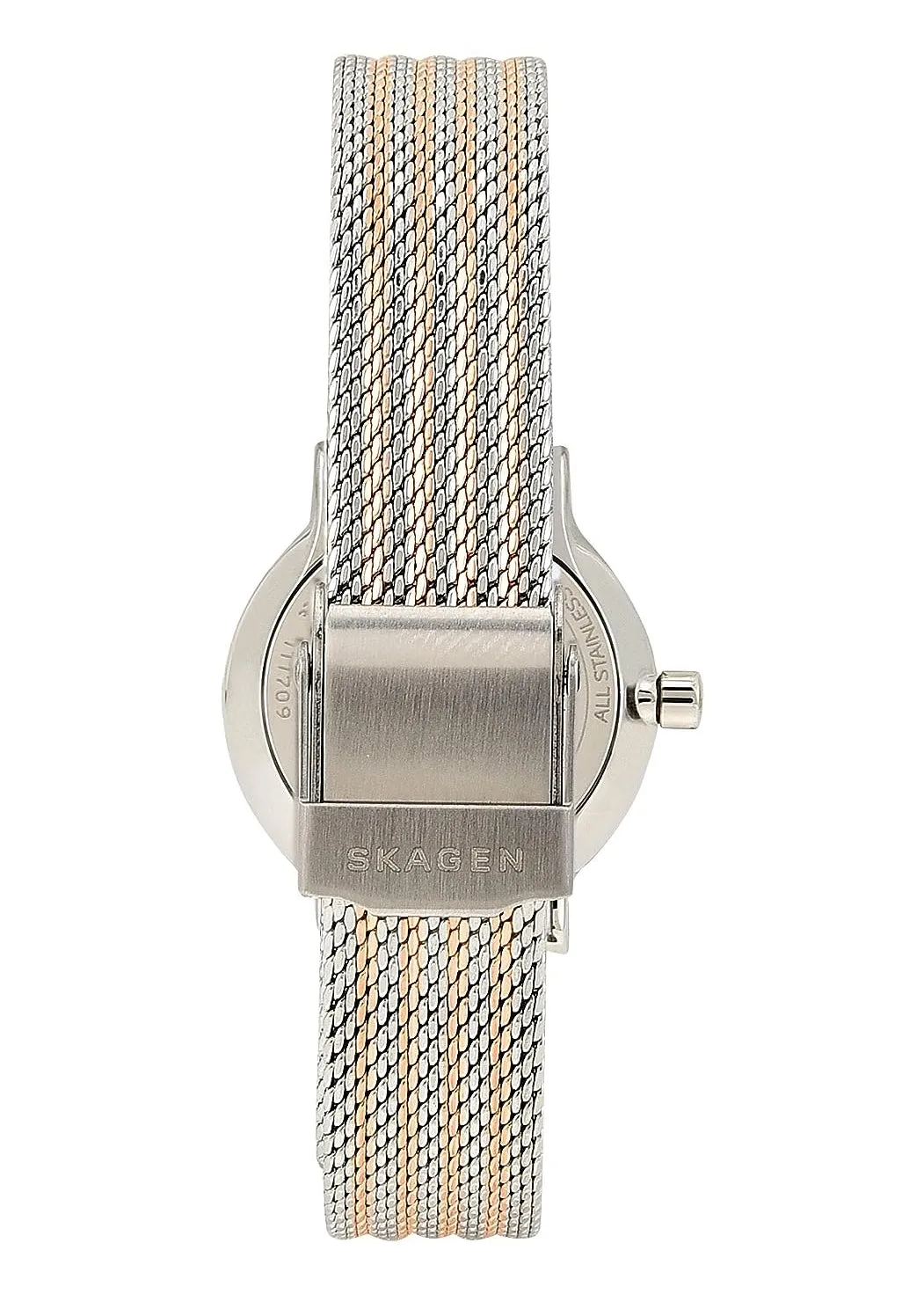 SKAGEN FREJA LILLE WHITE/SILVER DIAL TWO TONE MESH BRACELET SKW2699