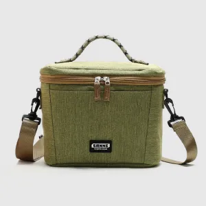 Small Cooler Bag For Picnic Work Oxford Crossbody Lunch Bag