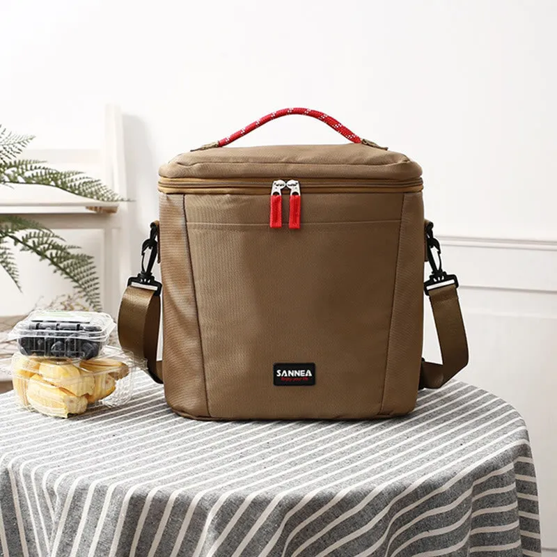 Small Cooler Bag For Picnic Work Oxford Crossbody Lunch Bag