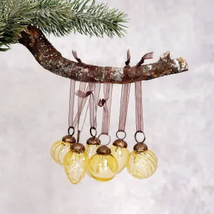 Small Mixed design 1" Gold Luster Baubles