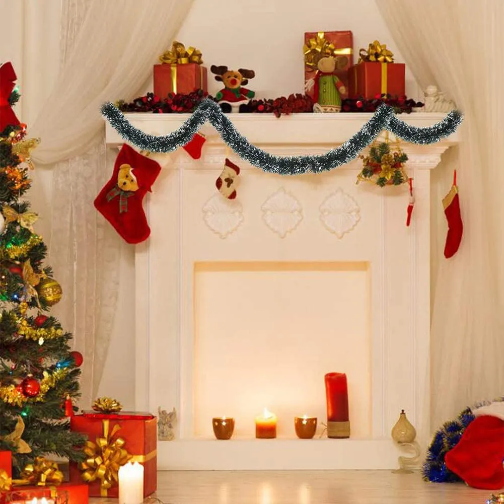 Snow Moss for Xmas Party- 2 Pcs of 6 feet- Decoration Item for Christmas