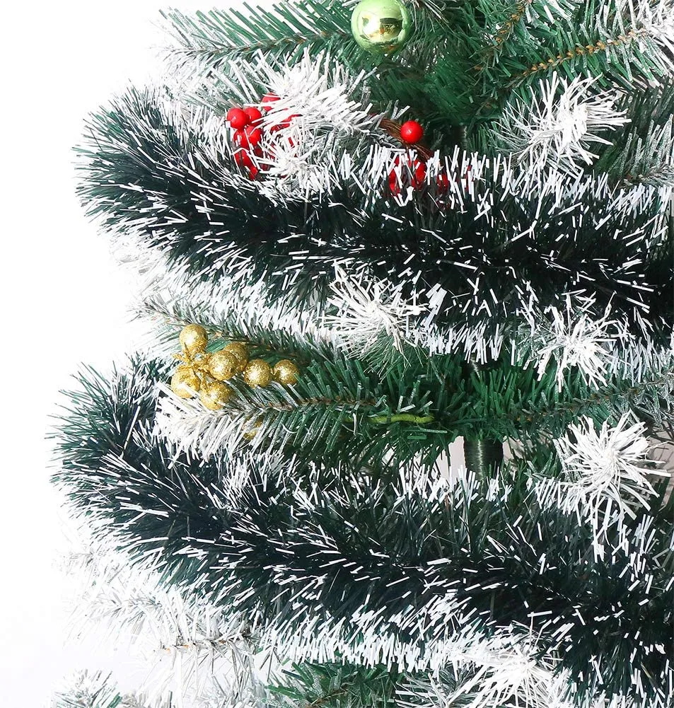 Snow Moss for Xmas Party- 2 Pcs of 6 feet- Decoration Item for Christmas
