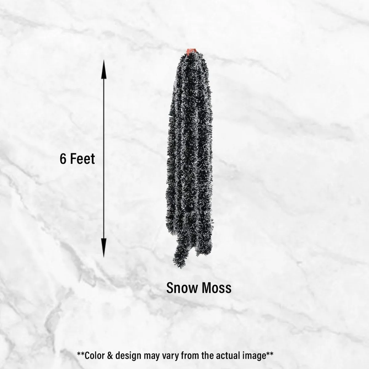 Snow Moss for Xmas Party- 2 Pcs of 6 feet- Decoration Item for Christmas