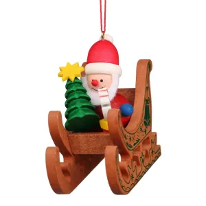 Stencilled Sleigh - Santa - Christmas tree decoration (Pre-Order Item)