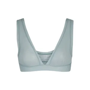 SUMMER MESH PLUNGE BRALETTE | SKY