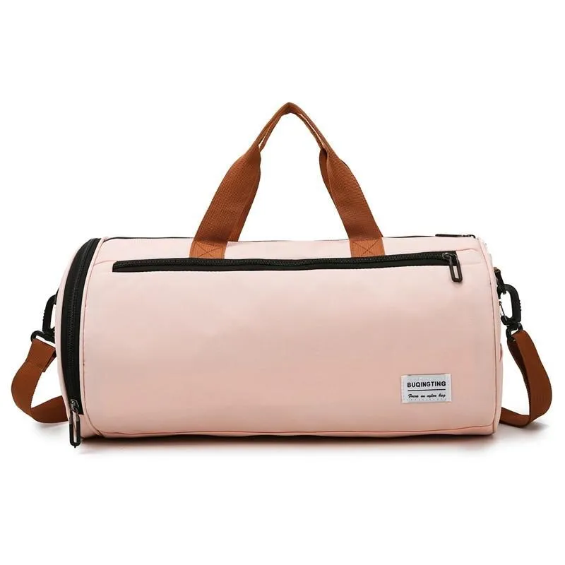Summer New Fashion Women's Sports Bag Trendy Solid Color Large-capacity Travel Bags Oxford Cloth Waterproof Gym Bags Travel Bags