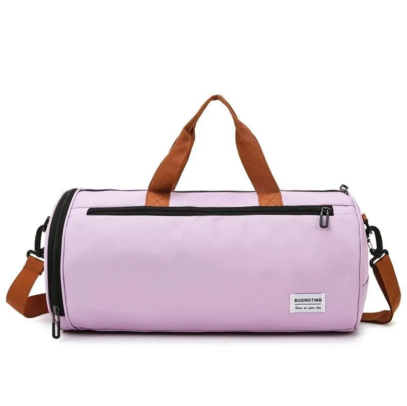 Summer New Fashion Women's Sports Bag Trendy Solid Color Large-capacity Travel Bags Oxford Cloth Waterproof Gym Bags Travel Bags