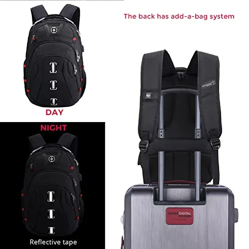 Swissdigital Pixel Travel Laptop Backpack-Laptops Backpack
