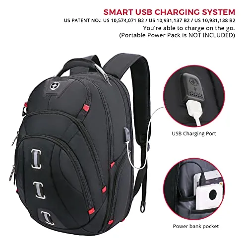 Swissdigital Pixel Travel Laptop Backpack-Laptops Backpack
