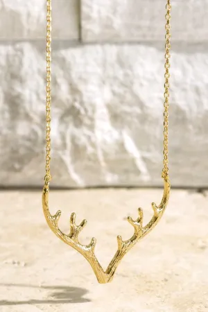 Textured Antler Necklace