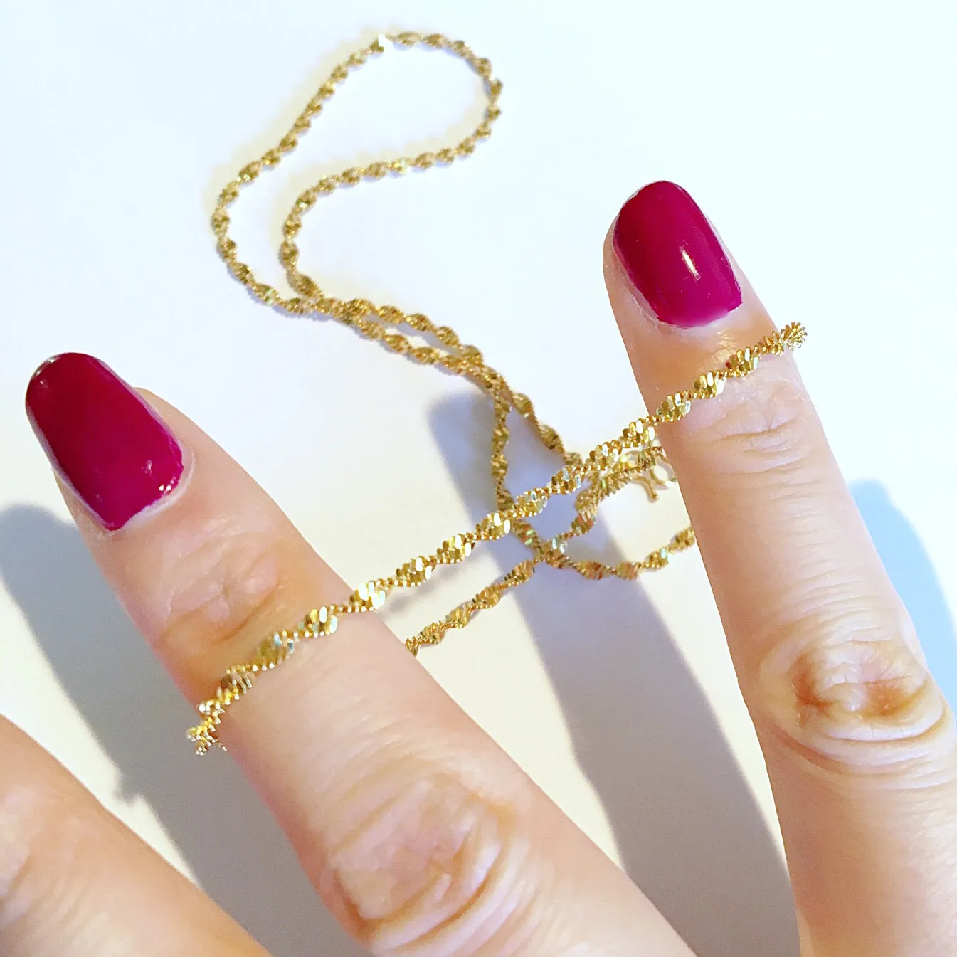 TEXTURED CHAIN NECKLACE