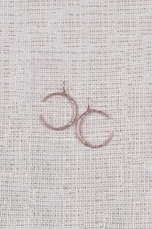 Textured Crescent Earrings