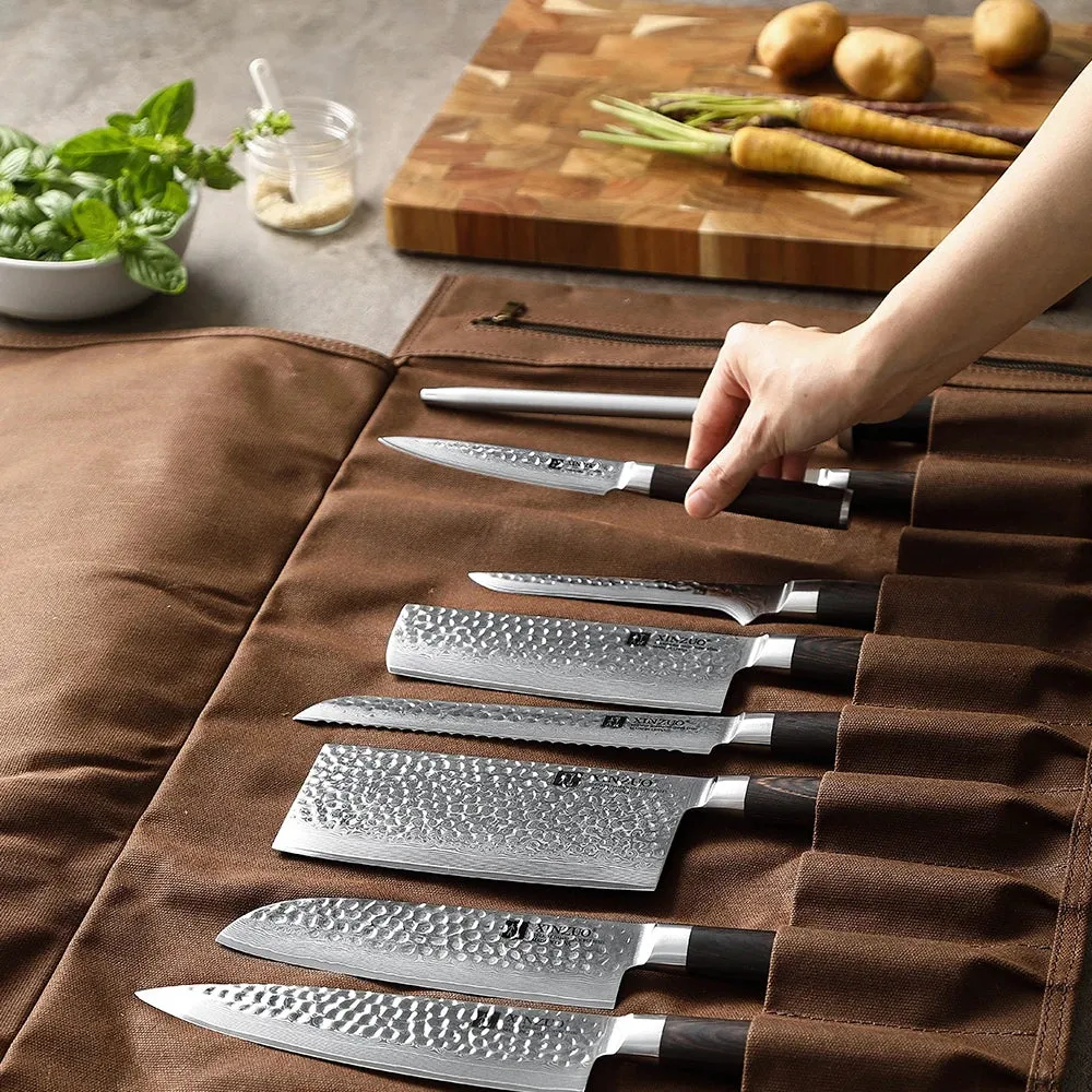 Thickened Canvas Foldable Chef Roll