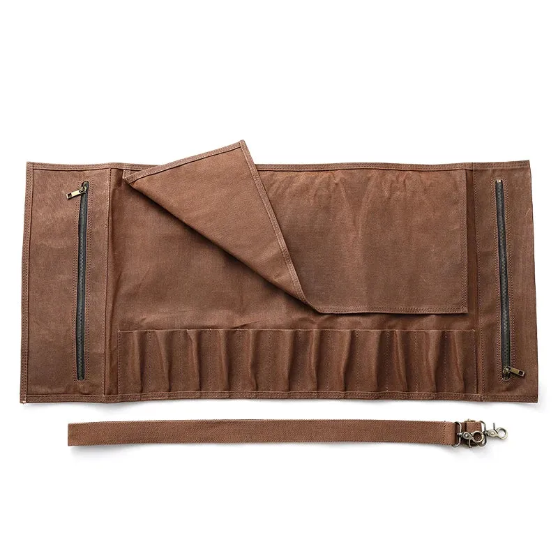 Thickened Canvas Foldable Chef Roll