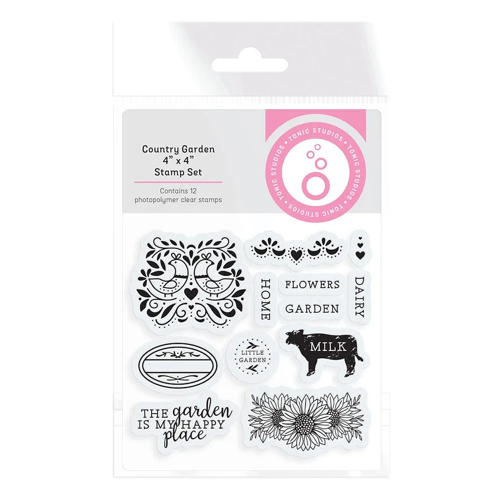 Tonic Studios - Country Garden Stamp Set - 4776E