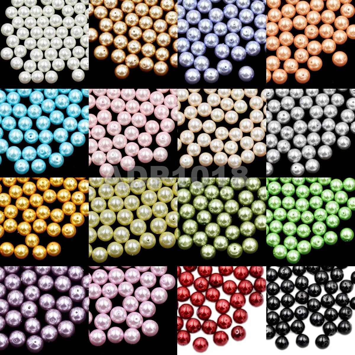 Top Quality Czech Satin Luster Glass Pearl Round Loose Beads Bag (3)