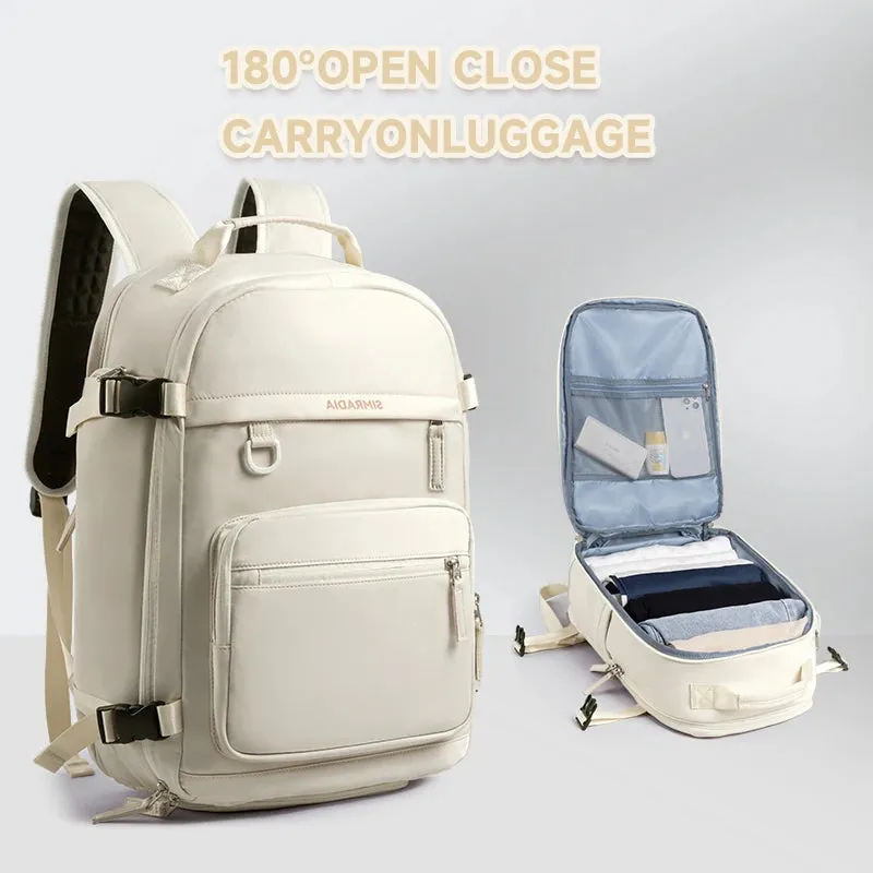 UAKISS  -  Large Travel Backpack for Women,Airline Flight Approved Waterproof Laptop Shcool Backpack,Carry on Backpack, Hiking Backpack