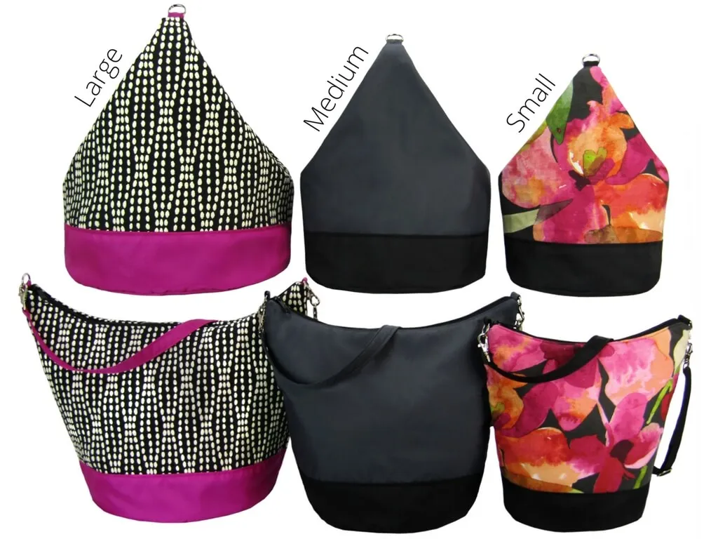 Upcycled 4 | Black Nylon | RTS Convertible Backpack Purse | Small