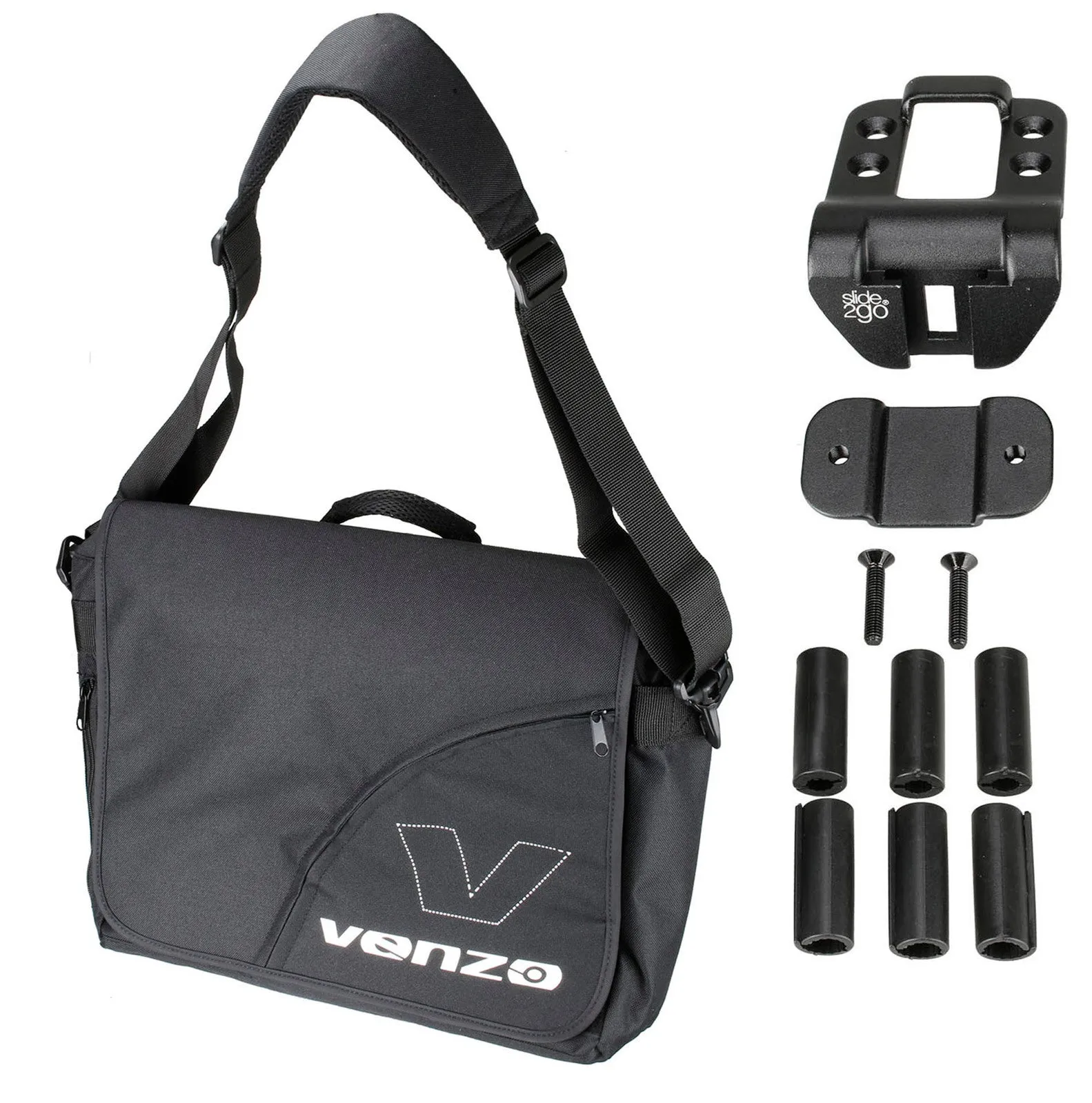 VENZO 600D Polyester Bike Bicycle Messenger Pannier Bag 12L