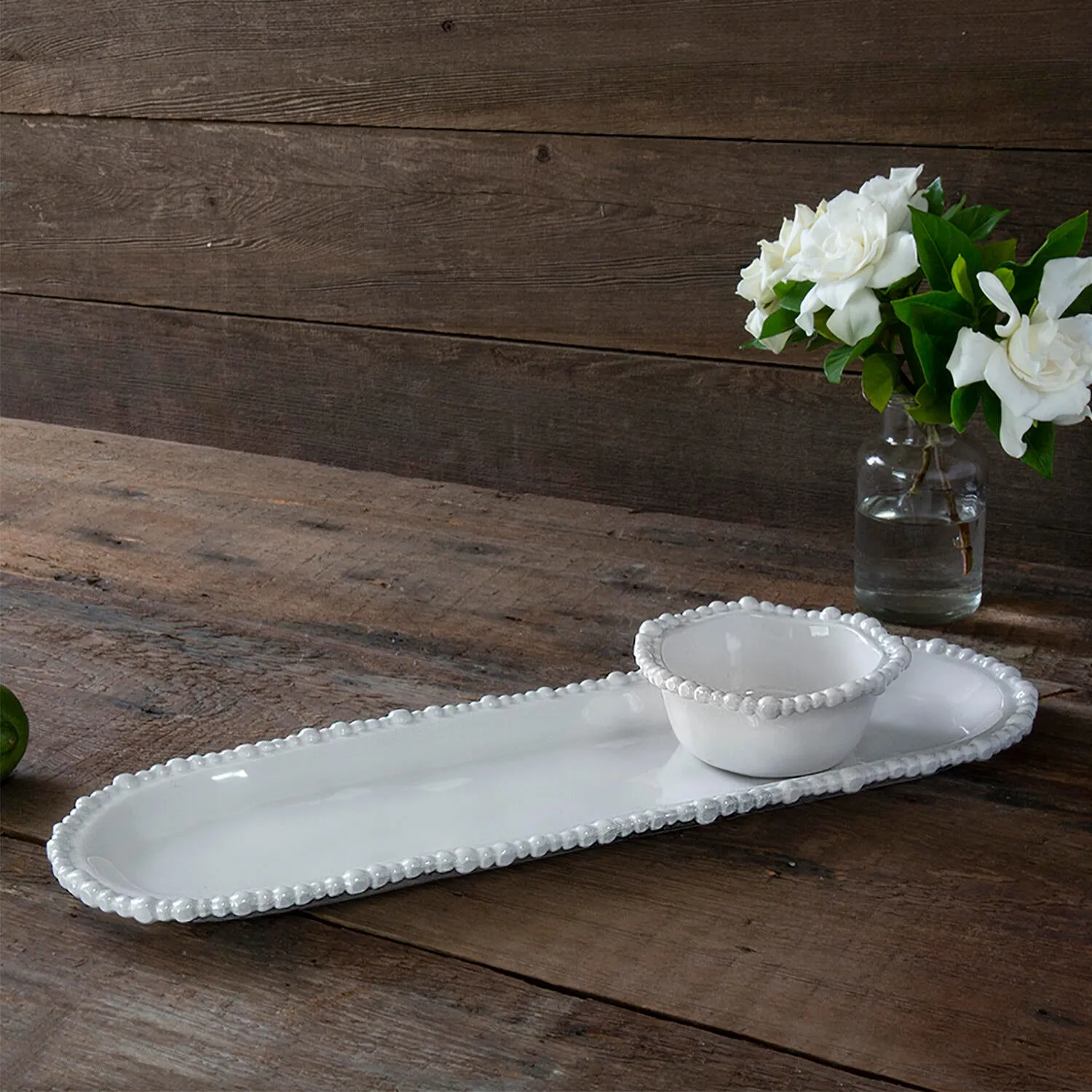 VIDA Alegria baguette platter white - medium