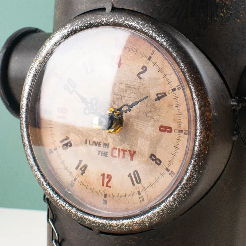 Vintage Charm Fire Hydrant-Inspired Table Clock