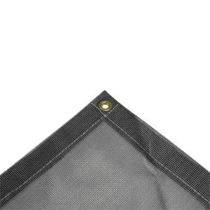 Vinyl Mesh Tarp - Gray - 6' x 8'