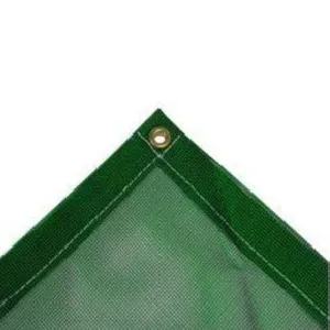 Vinyl Mesh Tarp - Green - 5' x 7'